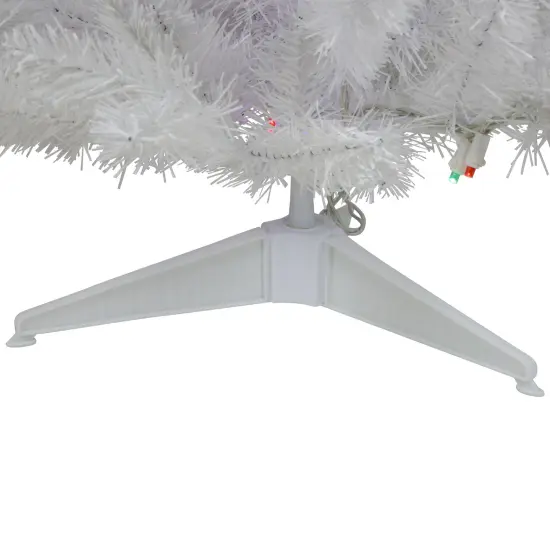 Northlight 3' Pre-Lit LED Snow White Artificial Christmas Tree, Multi Lights {7}