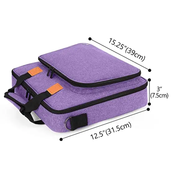 Embroidery Project Bag, Embroidery Kits Storage Bag (Bag Only), Purple {4}