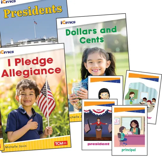 iCivics Grade K: Leadership & Responsibility 5-Book Set + Game Cards {3}