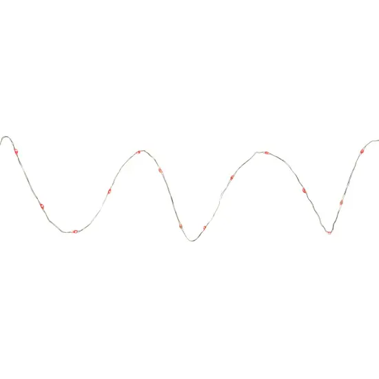 Northlight LED Micro Fairy Christmas Lights - Red - 6ft Copper Wire - 20ct {5}