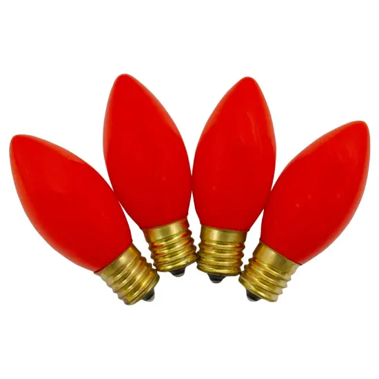 Northlight C9 Opaque Christmas Replacement Bulbs - Orange - 4ct {4}