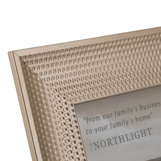 Northlight Honeycomb Rectangular Picture Frame for 8" x 10" Photo - 13.25" - Champagne Gold {6}