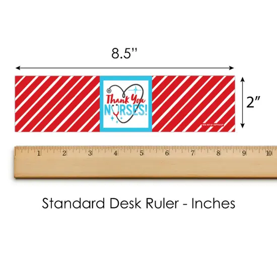 Thank You Nurses - Nurse Appreciation Week Water Bottle Sticker Labels - Set of 20 {6}