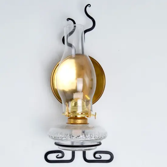 Clear Glass Lamp Chimney, Replacement Hurricane Globe Measures 2 7/8 Inch Diameter Base x 8 3/8 Inches High for Oil or Kerosene Lanterns {4}