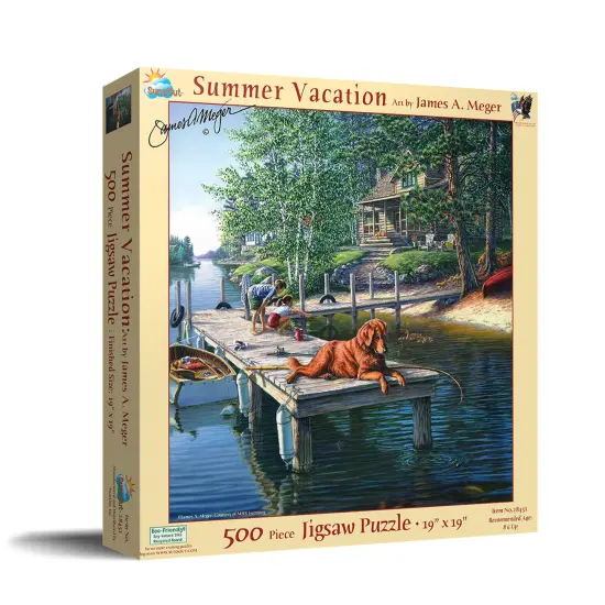 Sunsout Summer Vacation 500 pc Jigsaw Puzzle 28451 {3}