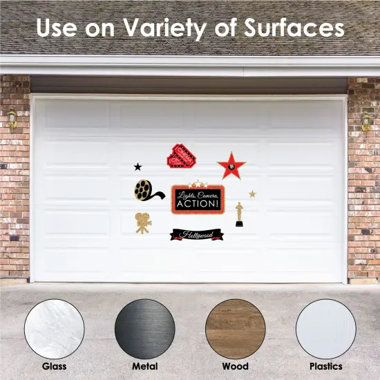 Big Dot of Happiness Red Carpet - Peel and Stick Movie Theater Decor Vinyl Wall Art Stickers - Wall Decals - Set of 20 {6}