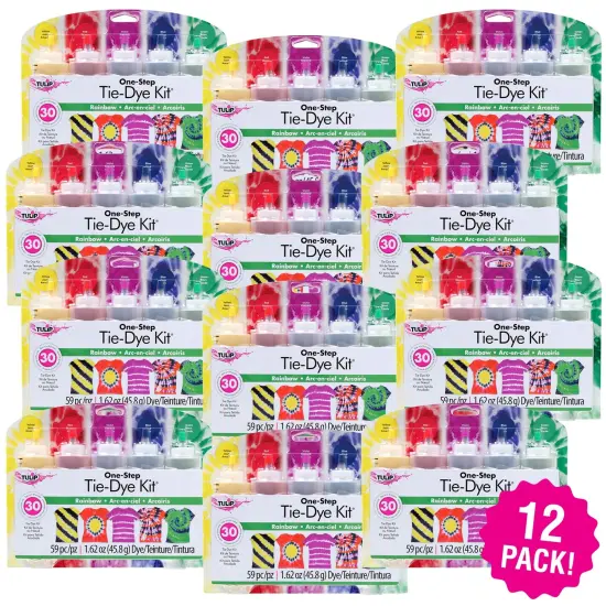 Multipack of 12 - Tulip One-Step Tie-Dye Kit-Rainbow {1}