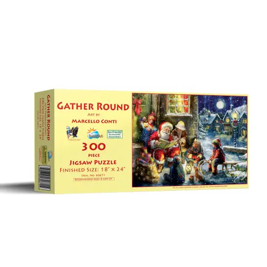Sunsout Gather Round 300 pc Christmas Jigsaw Puzzle 60671 {3}
