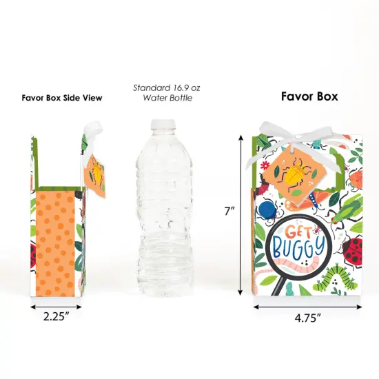 Big Dot of Happiness Buggin' Out - Bugs Birthday Party Favor Boxes - Set of 12 {3}