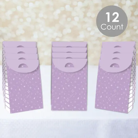 Big Dot of Happiness Purple Confetti Stars - Simple Gift Favor Bags - Party Goodie Boxes - Set of 12 {3}