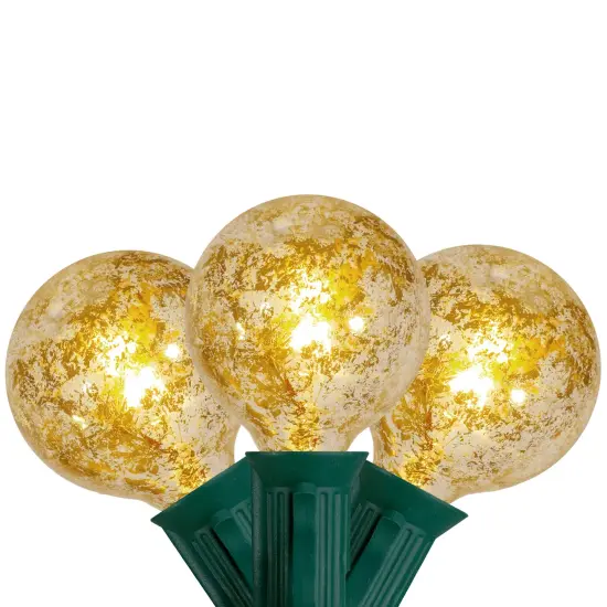 Northlight Mercury Glass G50 Globe Christmas String Lights - 9' Green Wire - 10ct Clear {3}