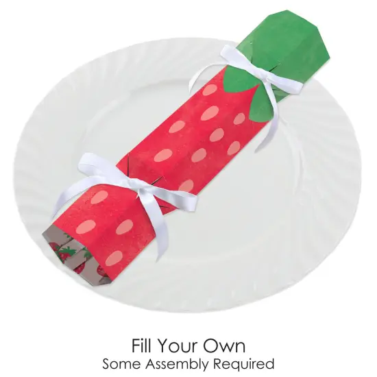 Big Dot of Happiness Berry Sweet Strawberry - No Snap Fruit Themed Birthday Party or Baby Shower Party Table Favors - DIY Cracker Boxes - Set of 12 {6}