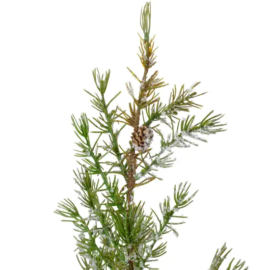 Northlight Potted Frosted Pine Artificial Christmas Tree - 28" &ndash; Unlit Green {3}