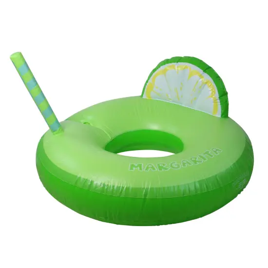 Swim Central Inflatable Margarita Lime Wedge Swimming Pool Float - 41" - Green {1}