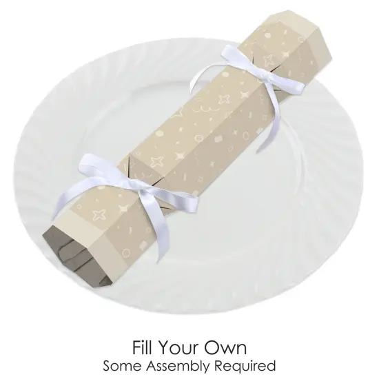 Big Dot of Happiness Tan Confetti Stars - No Snap Simple Party Table Favors - DIY Cracker Boxes - Set of 12 {3}