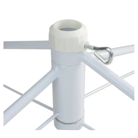 Northlight White Metal Christmas Tree Stand for 6.5'-7.5' Artificial Trees {3}