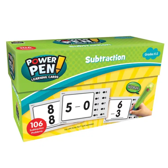 Kaplan Early Learning Company Power Pen Learning Math Quiz Cards - Set of 7 {5}