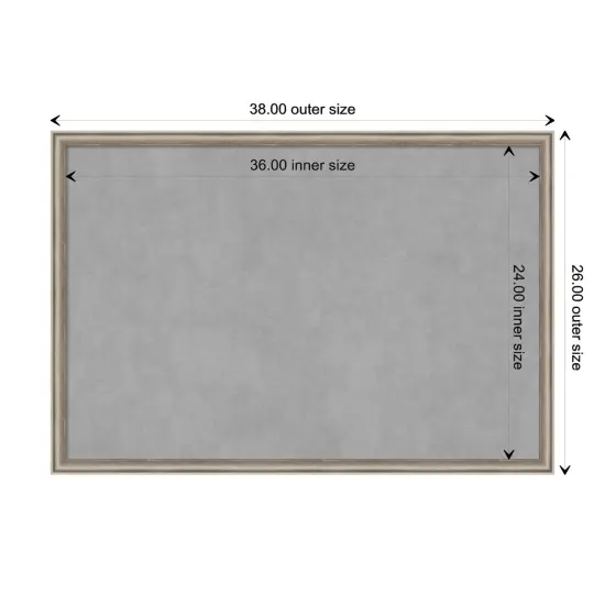 Salon Scoop Wood Framed Magnetic Board Salon Scoop Pewter {1}