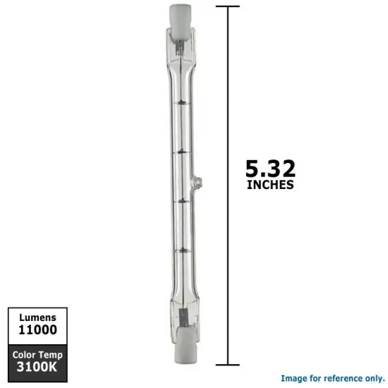 USHIO 1000652 - GDA, JP120V-500WC2 135.2mm Long R7s Double Ended Bulb {4}