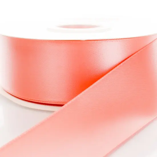 4" Double Faced Satin Ribbon 238 Lt. Coral 100yd Light Coral {1}