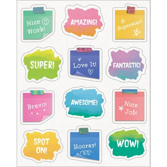 Creatively Inspired Doodle Motivators Shape Stickers, 72 Per Pack, 12 Packs {1}