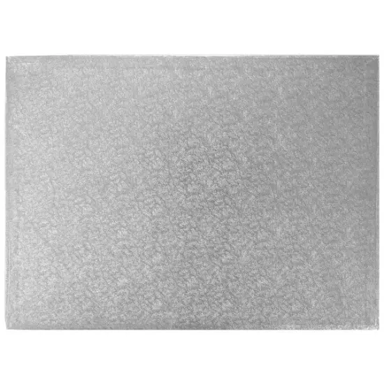 1/2 Sheet Silver Foil Cake Board 3ct {1}