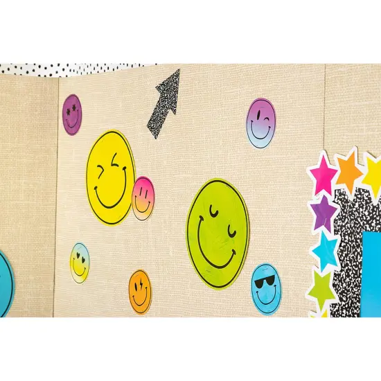 Brights 4Ever Smiley Faces Accents, 30 Per Pack, 3 Packs {3}