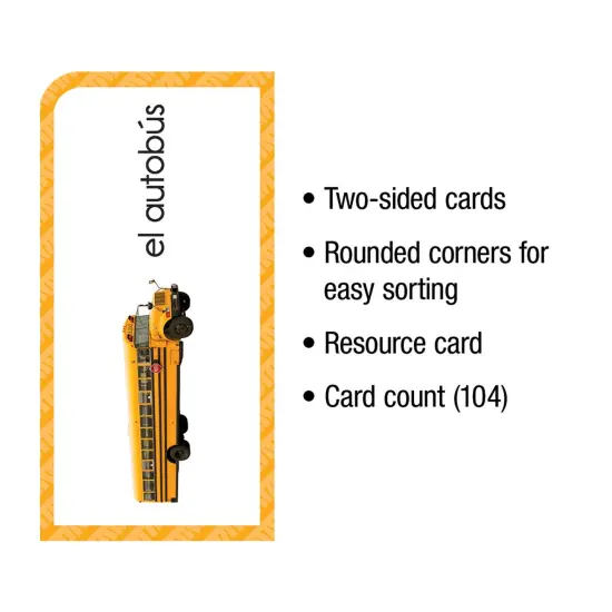 Everyday Words in Spanish: Photographic Flash Cards, Grade PK-8, 3 Packs {2}