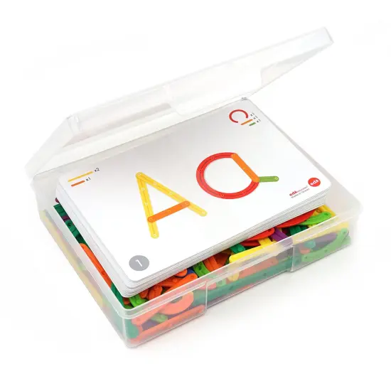 GeoStix Letter Construction Set - 200 Connecting Sticks - 50 Activities {2}