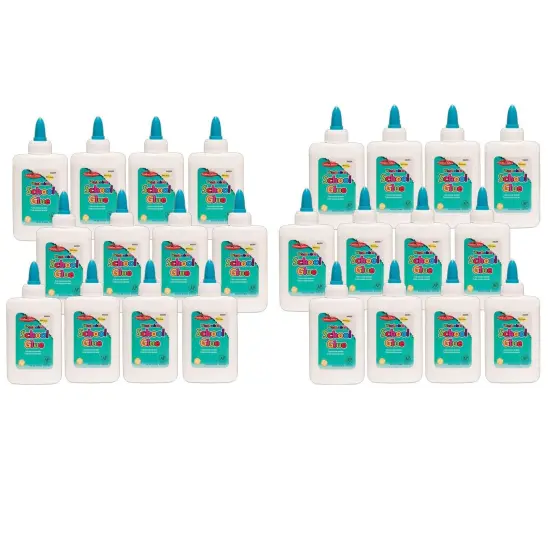 Economy Washable School Glue, 4 oz, Pack of 24 {1}