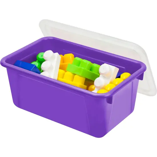 Small Cubby Bin, with Cover, Classroom Purple, Pack of 2 {2}