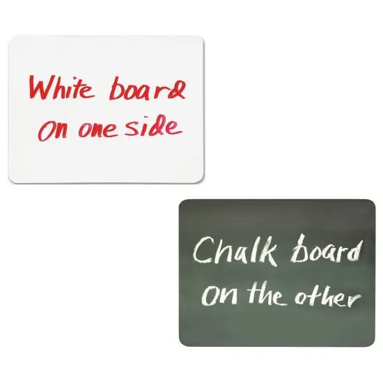 Combo Board, 2-Sided, Chalk/Whiteboard, 9" x 12", 10 Boards {1}