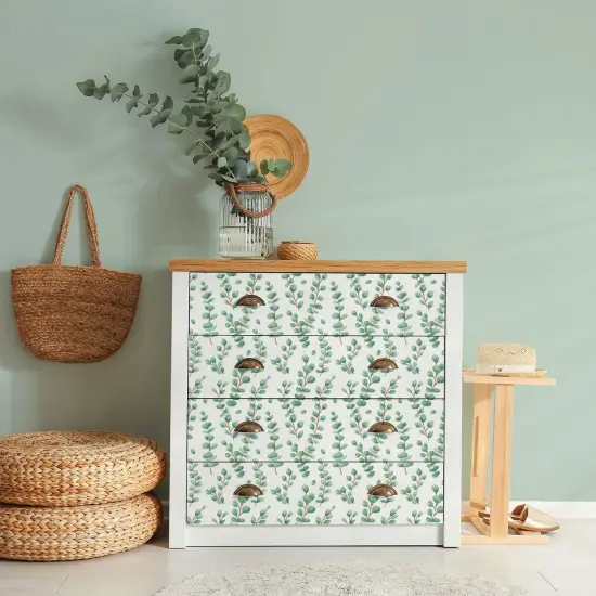 Peel and Stick Decorative Paper Roll, 17-1/2" x 10 ft, Eucalyptus {4}