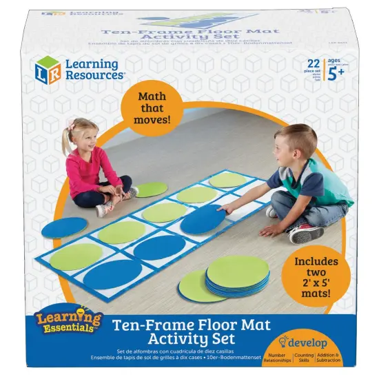 Ten-Frame Floor Mat Set Activity Set {1}