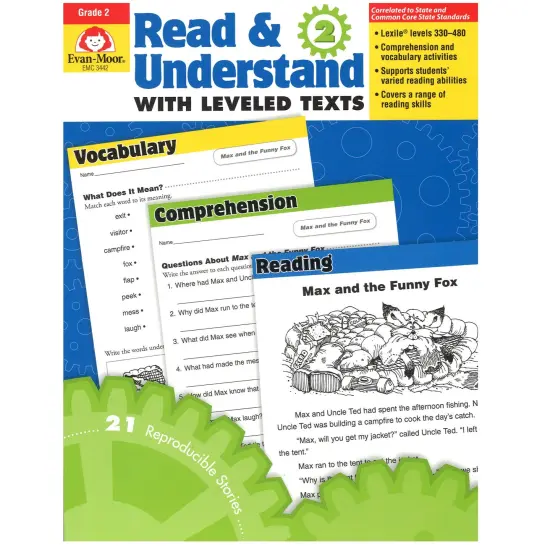 Read & Understand with Leveled Texts Book, Grade 2 {1}