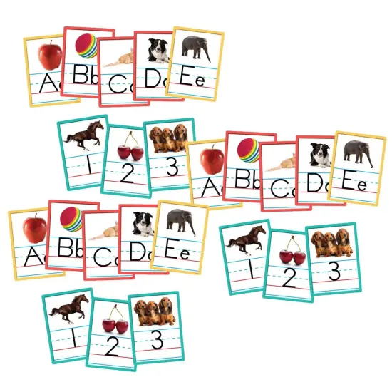 Alphabet and Numbers Accents, 36 Per Pack, 3 Packs {1}