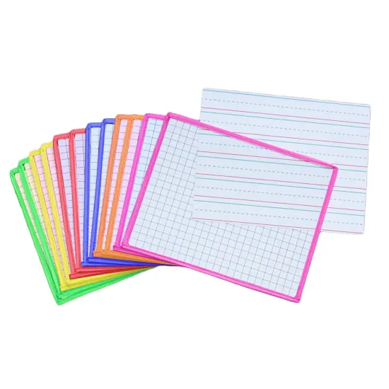 Clear Dry Erase Sleeves, Assorted Colors, 12 Per Pack {1}