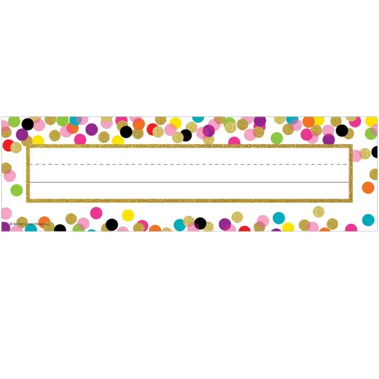 Confetti Name Plates, 36 Per Pack, 6 Packs {2}