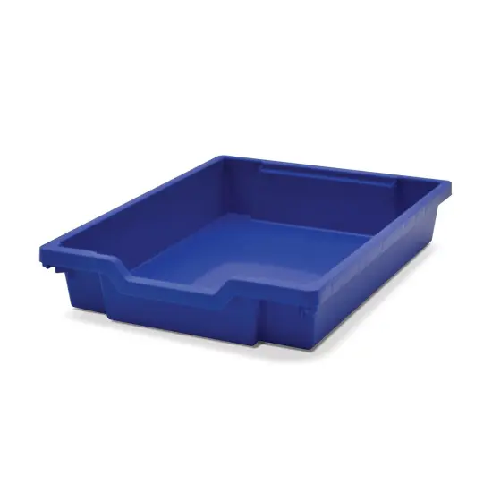 Shallow F1 Tray, Royal Blue, 12.3" x 16.8" x 3", Heavy Duty School, Industrial & Utility Bins, Pack of 8 {2}