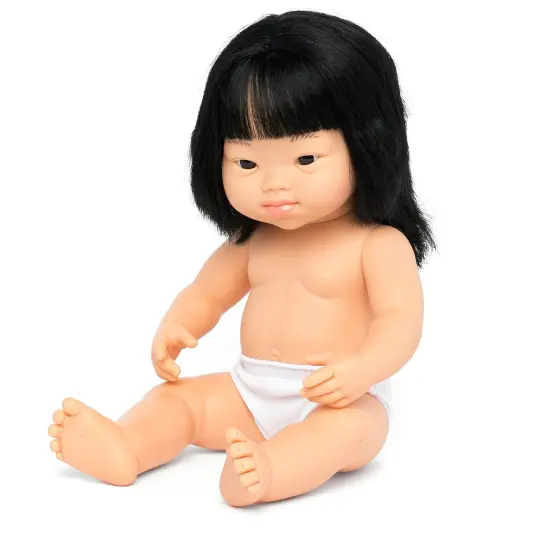 Anatomically Correct 15" Baby Doll, Down Syndrome Asian Girl {2}