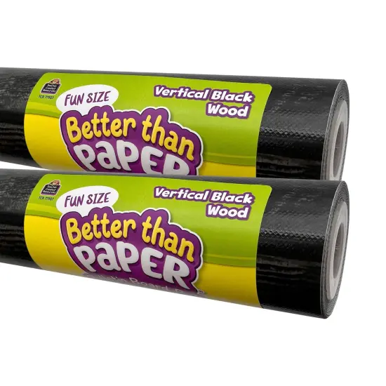 Fun Size Better Than Paper Bulletin Board Roll Vertical Black Wood, Pack of 2 {1}
