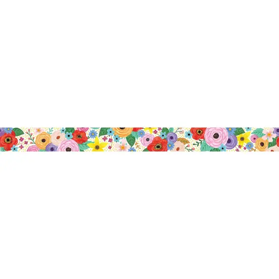 Wildflowers Straight Border Trim, 35 Feet Per Pack, 6 Packs {3}
