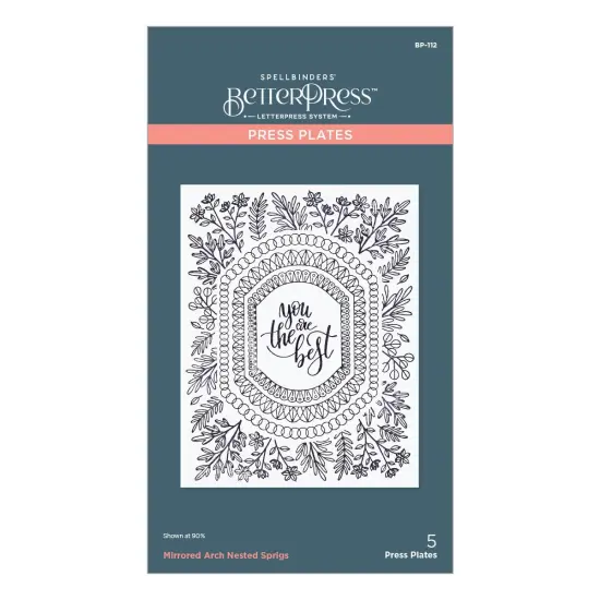 Spellbinders Press Plate From Mirrored Arch Collection-Mirrorred Arch Nested Sprigs {1}