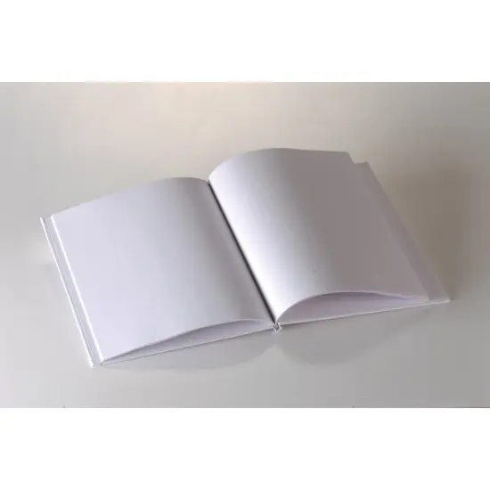 Big Hardcover Blank Book, 8.5" x 11" Portrait, White, Pack of 6 {4}