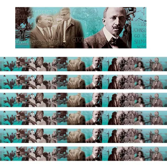 Black History Photo Border, 35 Feet Per Pack, 6 Packs {1}