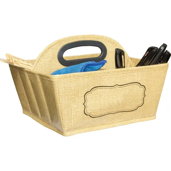 Burlap Design Storage Caddy, Pack of 2 {2}