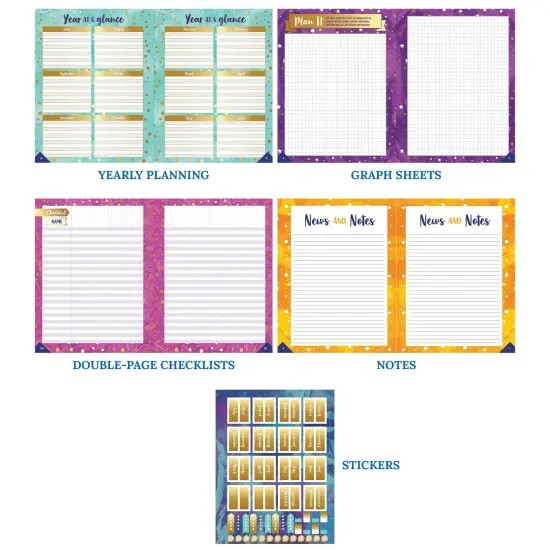 Galaxy Teacher Planner Plan Book {3}
