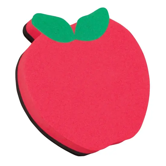 Magnetic Whiteboard Eraser, Apple, Pack of 6 {2}