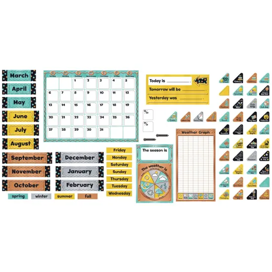 I &hearts; Metal Calendar Bulletin Board Set Per Set, 2 Sets {4}