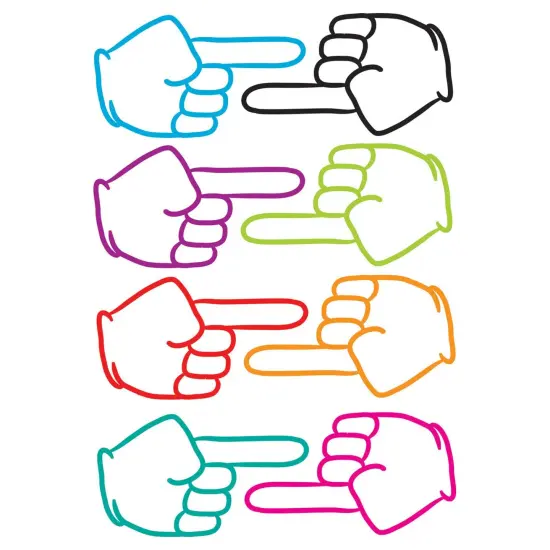 Die-Cut Magnetic Pointing Fingers, 8 Per Pack, 6 Packs {2}